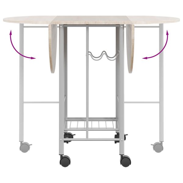 vidaXL Ensemble de salle &agrave; manger pliable 5 pi&egrave;ces MDF