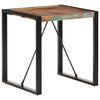 vidaXL Table &agrave; manger 70x70x75 cm Bois de r&eacute;cup&eacute;ration massif