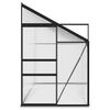 vidaXL Serre Anthracite Aluminium 7,77 m&sup3;