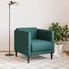 vidaXL Fauteuil vert fonc&eacute; tissu