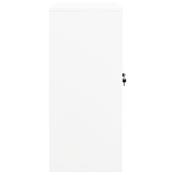 vidaXL Armoire de bureau Blanc 90x40x90 cm Acier