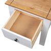 vidaXL Table de chevet Blanc 46x40x57 cm Pin Gamme Panama