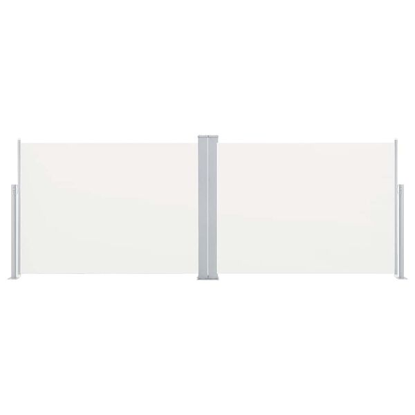vidaXL Auvent latéral rétractable Crème 120 x 1000 cm