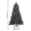 vidaXL Sapin de No&euml;l artificiel avec support Vert 150 cm PVC