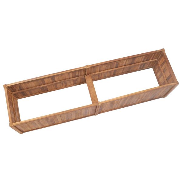 vidaXL Lit sur&eacute;lev&eacute; de jardin 200x50x50 cm Bois de teck solide