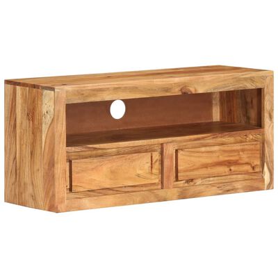 vidaXL Meuble TV 88x30x40 cm Bois d'acacia massif