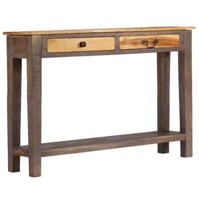 vidaXL Table console Bois massif Vintage 118 x 30 x 80 cm