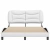vidaXL Cadre de lit sans matelas Hvar blanc 137x190 cm similicuir