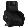 vidaXL Fauteuil inclinable de massage électrique noir similicuir