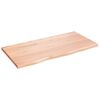 vidaXL Dessus de table marron clair 80x40x2 cm bois ch&ecirc;ne trait&eacute;