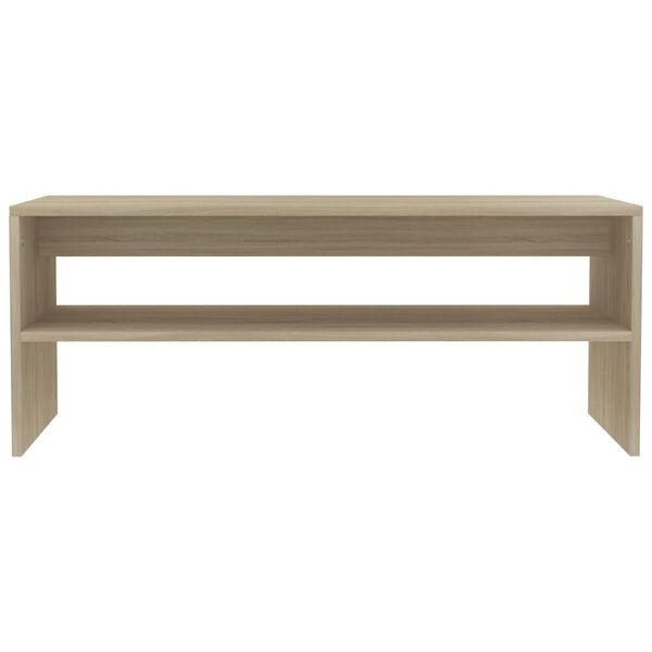 vidaXL Table basse Ch&ecirc;ne sonoma 100x40x40 cm Bois d'ing&eacute;nierie