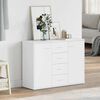 vidaXL Buffet Blanc 88x30x65 cm Bois d'ing&eacute;nierie