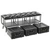 vidaXL Banc de rangement 110 cm noir similicuir