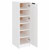 vidaXL Armoire &agrave; chaussures Blanc 30x35x100 cm Bois d'ing&eacute;nierie