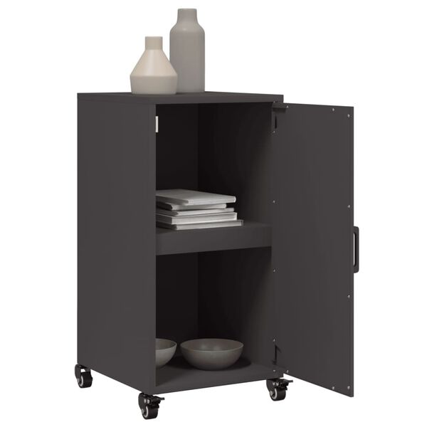 vidaXL Buffet noir 36x39x72 cm acier