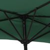 vidaXL Parasol de balcon avec mât en aluminium Vert 270x144 cm Demi