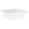 vidaXL Table basse blanc 90x90x28 cm bois d'ing&eacute;nierie