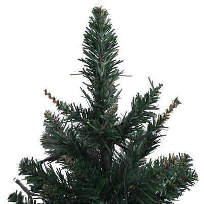 vidaXL Sapin de Noël artificiel pré-éclairé et supports vert 60 cm PVC