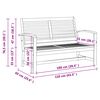 vidaXL Banc de jardin Naturel 110 x 64 x 76.5 cm Bois de teck solide