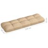 vidaXL Coussins de canapé palette lot de 7 Beige