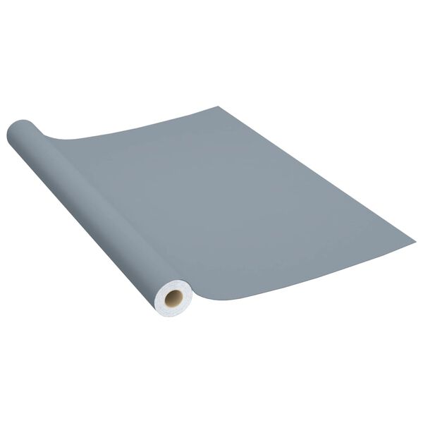 vidaXL Film autoadh&eacute;sif pour meubles Gris 500x90 cm PVC