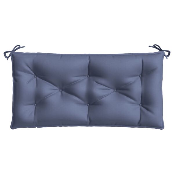 vidaXL Coussin de banc de jardin bleu marine 100x50x7 cm tissu oxford