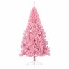 vidaXL Demi sapin de No&euml;l artificiel avec support Rose 180 cm PVC