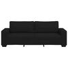 vidaXL Canapé à 3 places noir 180 cm tissu