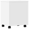 vidaXL Support d'imprimante avec roulettes blanc 41x32x48 cm