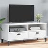 vidaXL Meuble TV VIKEN blanc bois d'ingénierie