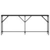 vidaXL Table console noir 180x23x75 cm bois d'ing&eacute;nierie