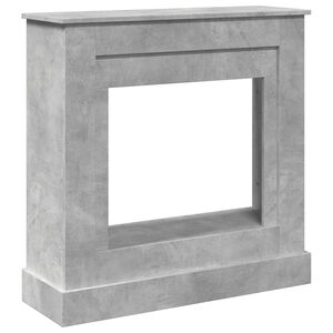 VidaXL Cadre de chemin&eacute;e gris b&eacute;ton 90x30x90 cm bois d'ing&eacute;nierie