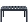 vidaXL Salon de jardin 3 pcs Plastique Anthracite