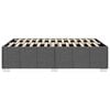 vidaXL Cadre de lit sans matelas gris foncé tissu