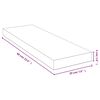 vidaXL Étagère murale 60x20x4 cm bambou