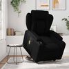 vidaXL Fauteuil inclinable de massage électrique noir similicuir