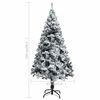 vidaXL Arbre de No&euml;l artificiel pr&eacute;-&eacute;clair&eacute; et boules vert 150 cm PVC
