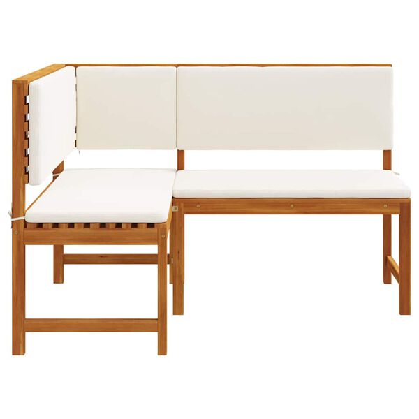 vidaXL Banc d'angle de jardin Marron 140 x 100 x 91cm