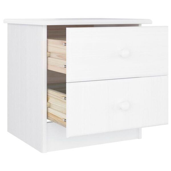 vidaXL Table de chevet ALTA blanc 41x35x41 cm bois de pin massif