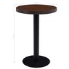 vidaXL Table de bistro Marron fonc&eacute; 60 cm MDF