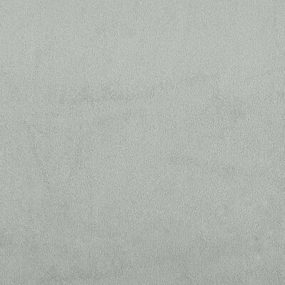 vidaXL Lit de jour gris clair 100x190 cm velours