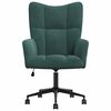 vidaXL Chaise de relaxation Vert foncé Velours