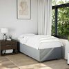 vidaXL Cadre de lit sans matelas gris clair double tissu