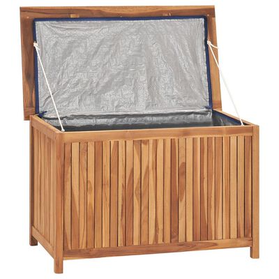 vidaXL Boîte de rangement de jardin 90x50x58 cm Bois de teck solide