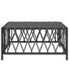 vidaXL Table de jardin anthracite 70x70x34 cm tissu tiss&eacute;