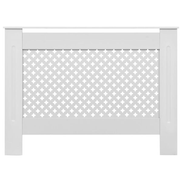 vidaXL Cache-radiateur Blanc 112x19x81,5 cm MDF