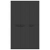vidaXL Armoire de rangement d'extérieur noir 97x37x165 cm PP