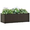 vidaXL Lit sur&eacute;lev&eacute; de jardin avec syst&egrave;me d'arrosage Moka 100x43x33cm