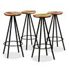 vidaXL Ensemble de bar 5 pcs Bois d'acacia massif et de r&eacute;cup&eacute;ration