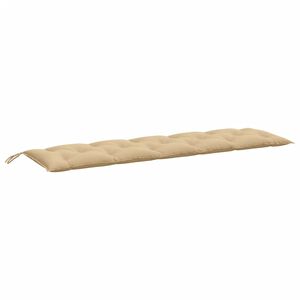 vidaXL Coussin de banc de jardin beige m&eacute;lang&eacute; 180x50x7 cm tissu